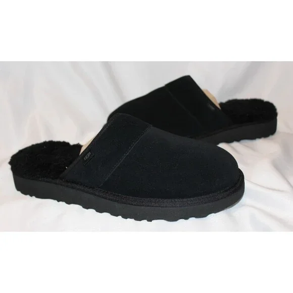 UGG Men's Slip-On Black Leisure Suede Scuffs Slippers SZ 11 NEW - Picture 3 of 6